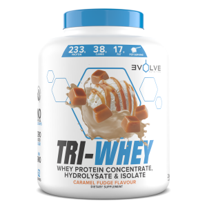 Evolve Tri-Whey Caramel Fudge 909g