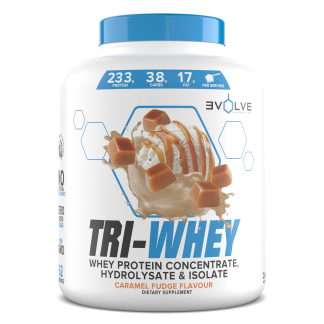 Evolve Tri-Whey Caramel Fudge 909g