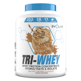 Evolve Tri-Whey Salted Caramel 909g